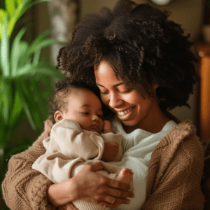 black_mother_lovingly_cradling_her_newborn_baby