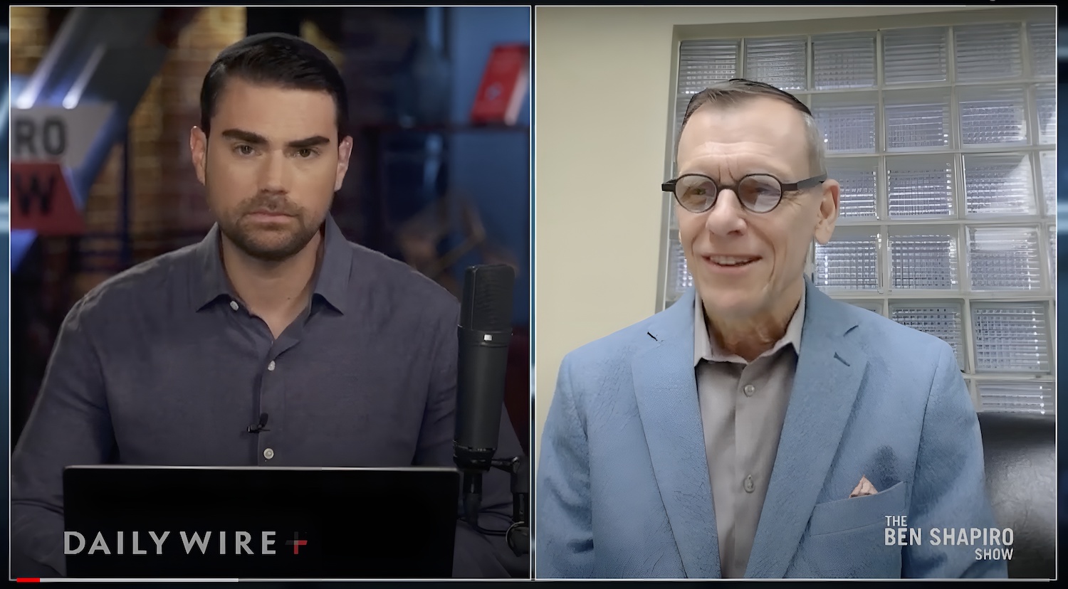 side by side image of Ben Shapiro and Dan Steiner